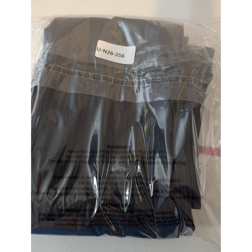Rafaella Womens Size 14 Black‎ Pinstripe Dress Pants Trouser Flat Front Straight - Picture 14 of 14